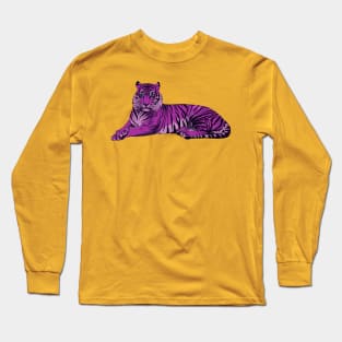 PURPLE TIGER Long Sleeve T-Shirt